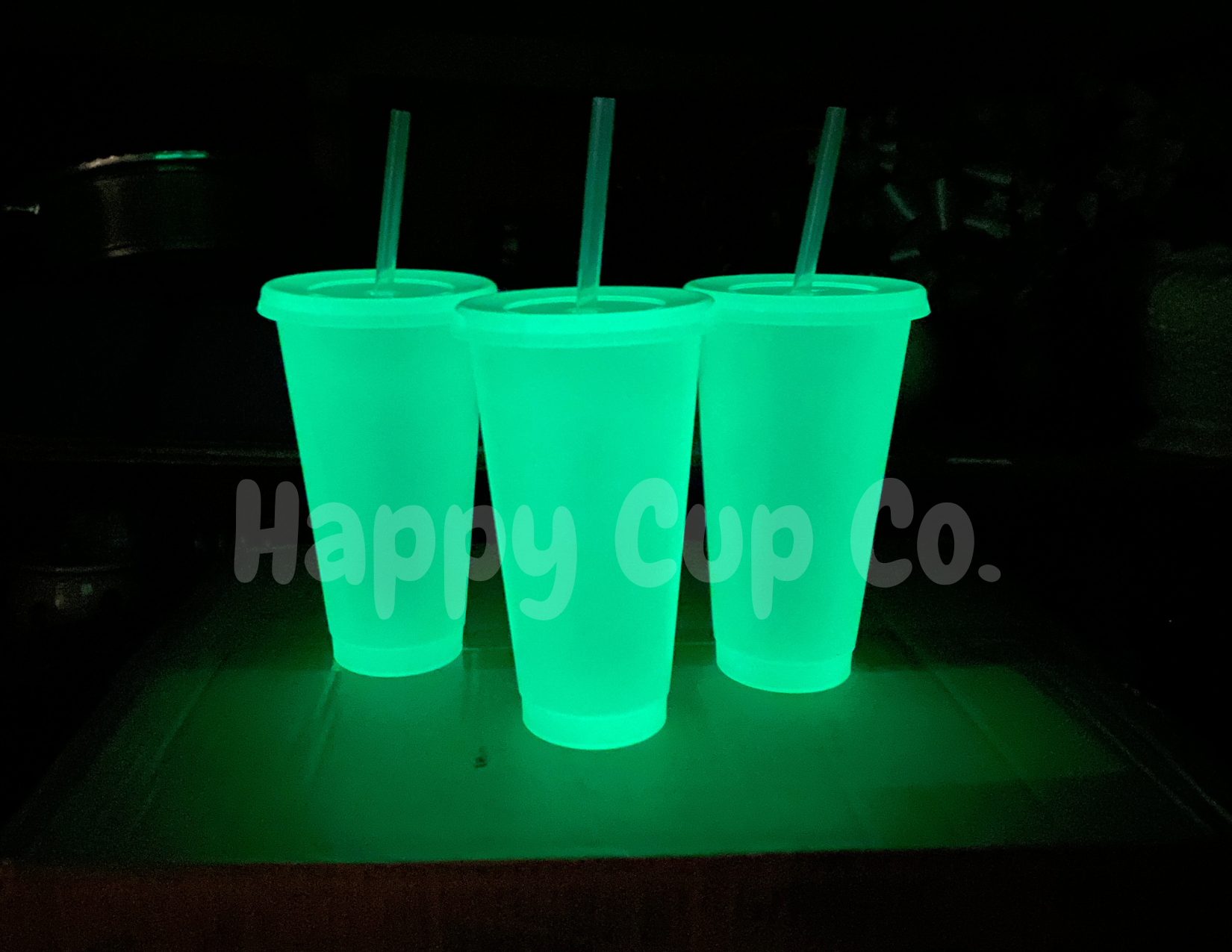 Glow-in-the-Dark Green Cold Cups – Happy Cup Co.