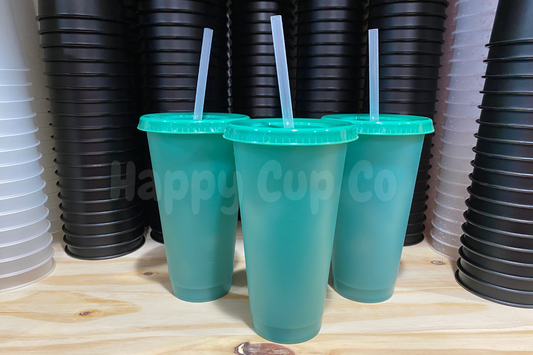 Frosted Evergreen Cold Cups