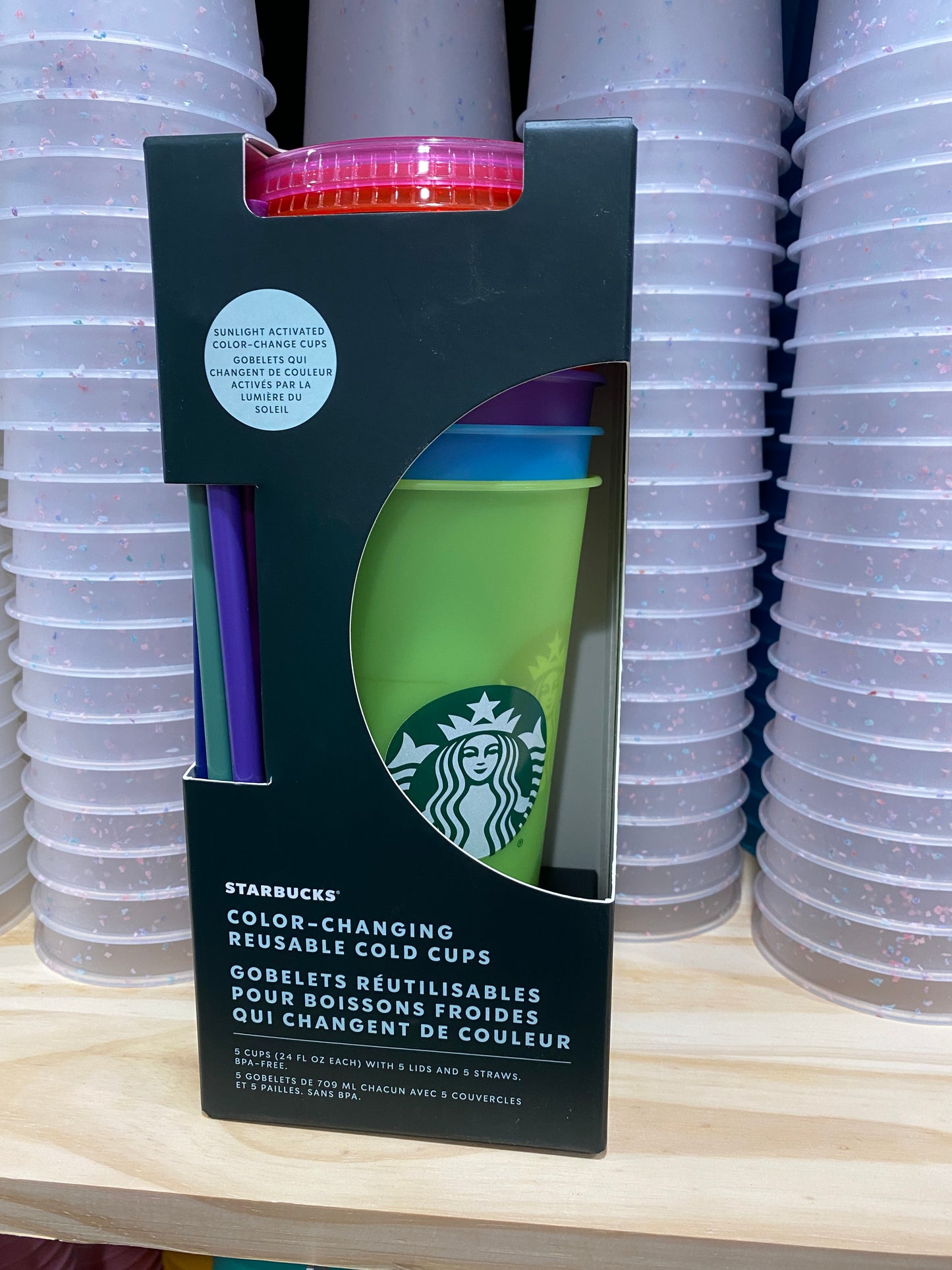 Starbucks UV Changing Cold Cups