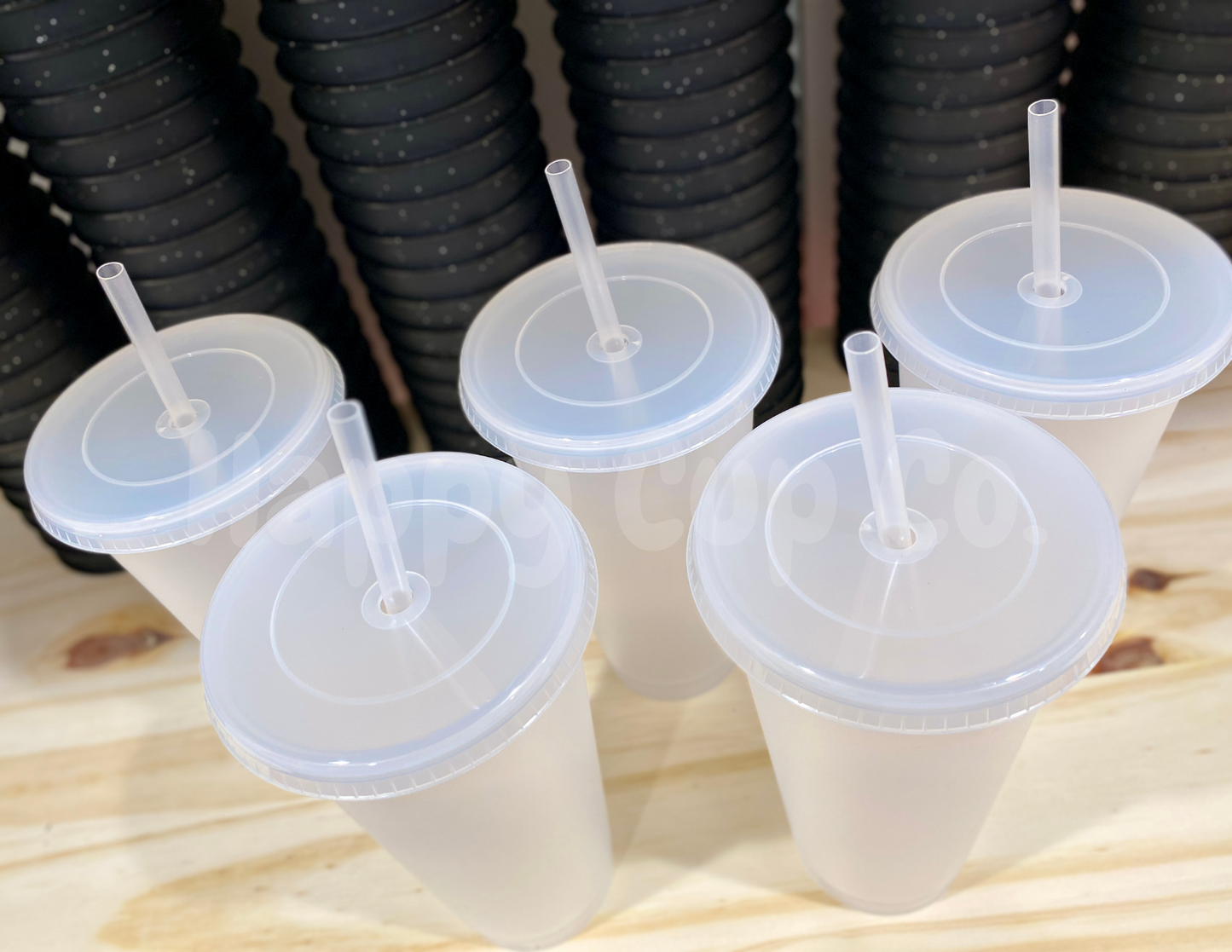 Frosted Clear Cold Cups