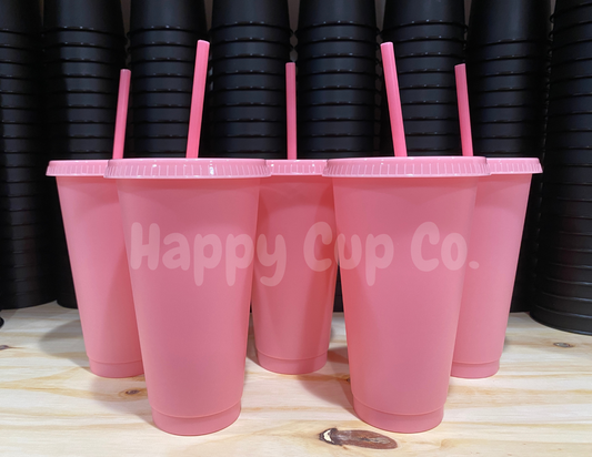 Candy Pink Cold Cups
